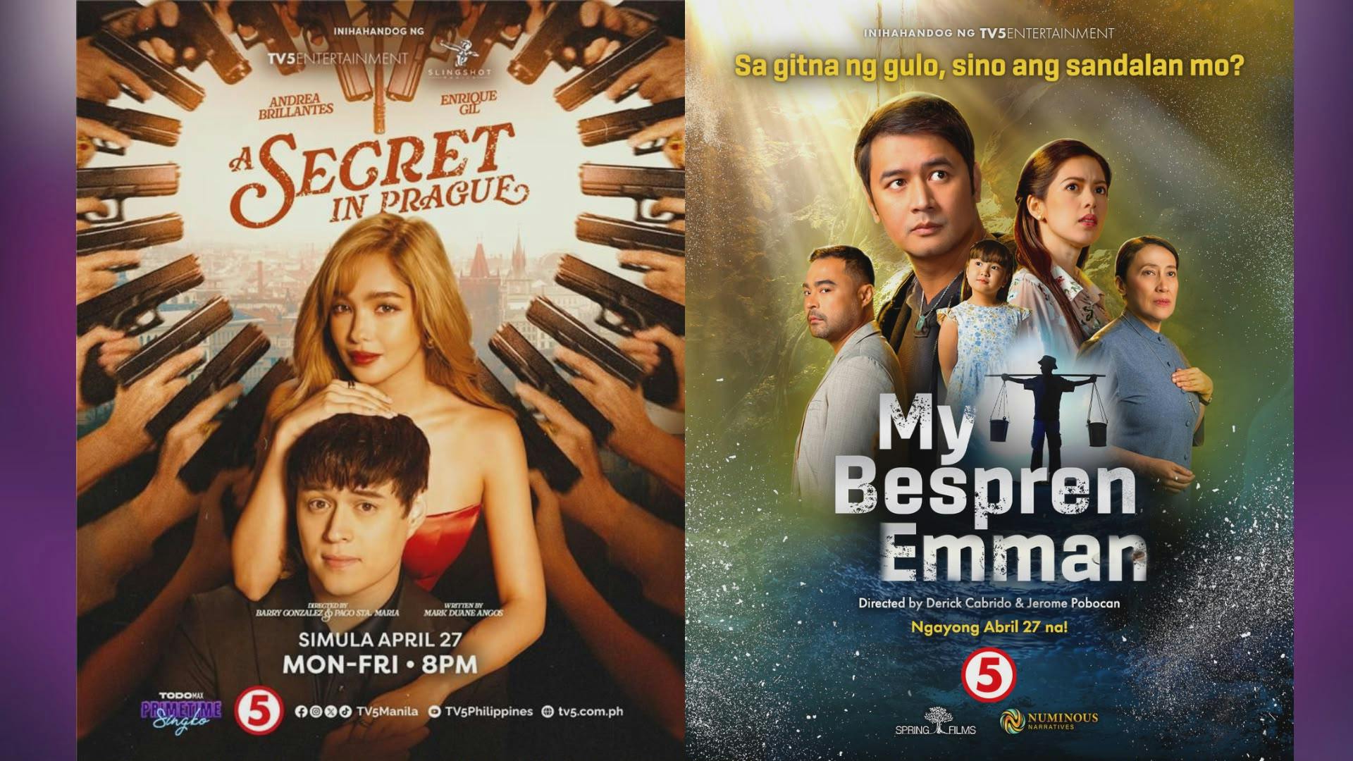 TV5 Levels Up Primetime With Back-to-Back Premiere Of ‘A Secret In Prague’ And ‘My Bespren Emman’
